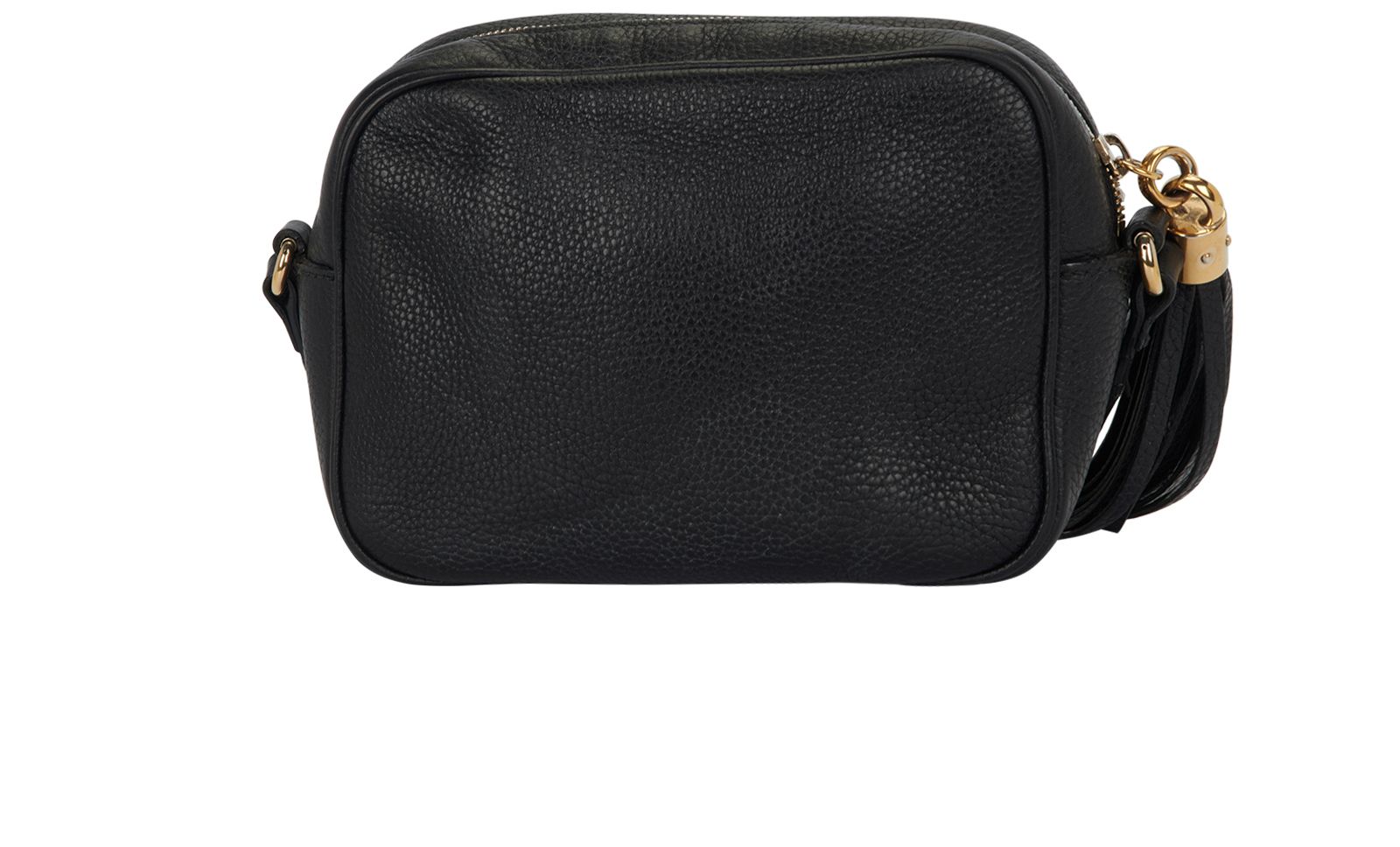 GG Soho Small Disco Crossbody, &pound;750, Handbags, Black, Leather, Back view